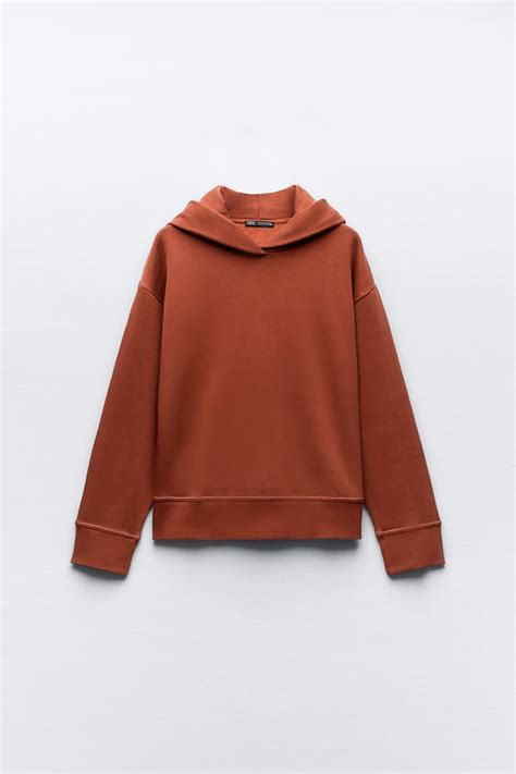 zara oversized hoodie|zara brown oversized hoodie.